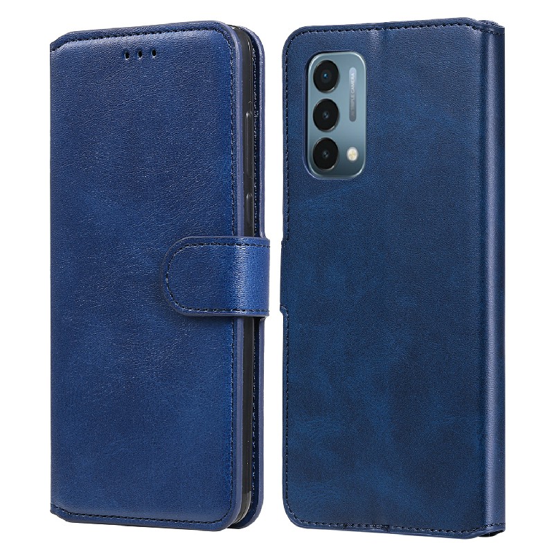 

Staubsichere Brieftasche Stand Flip Leder Telefon Fall Für OnePlus Nord N200 5G - Blau, OnePlus Nord N200 5G