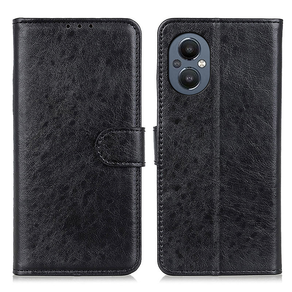 

Magnetische Verrückte Pferdetextur PU Leder Flip Hülle Ständer Funktion Weiches TPU Inner Wallet Cover Für OnePlus Nord N20 5g - Schwarz, OnePlus Nord N20 5G