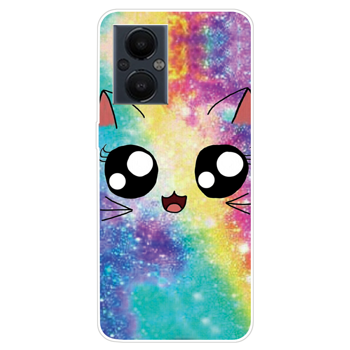 

Flexible TPU Leichte Dünne Anti-gelbe Musterdruckdrucken Mobilfunkkoffer Für OnePlus Nord N20 5G - Regenbogenkatze, OnePlus Nord N20 5G