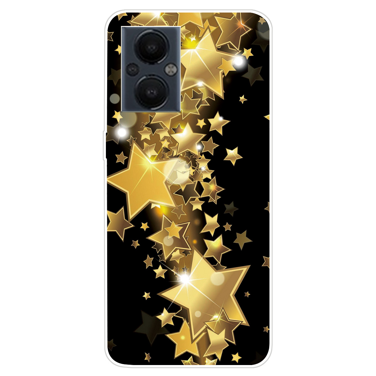 

Flexible TPU Leichte Dünne Anti-gelbe Musterdruckdrucken Mobilfunkkoffer Für OnePlus Nord N20 5G - Goldene Sterne, OnePlus Nord N20 5G