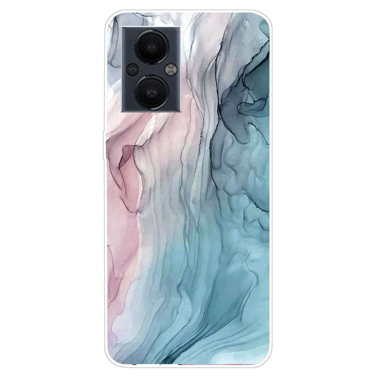 

Marmormuster -druckserie Eine Schlanke Mode Weiche TPU -schutzabdeckung Für OnePlus Nord N20 5G - Stil B, OnePlus Nord N20 5G
