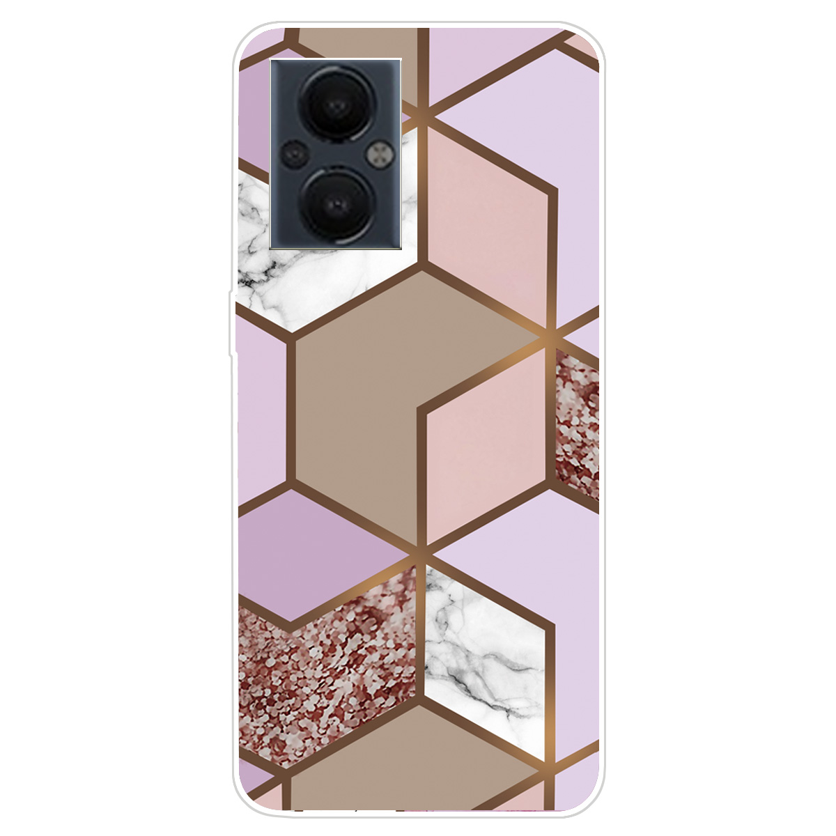 

Marmormuster -druckserie Eine Schlanke Mode Weiche TPU -schutzabdeckung Für OnePlus Nord N20 5G - Stil H, OnePlus Nord N20 5G