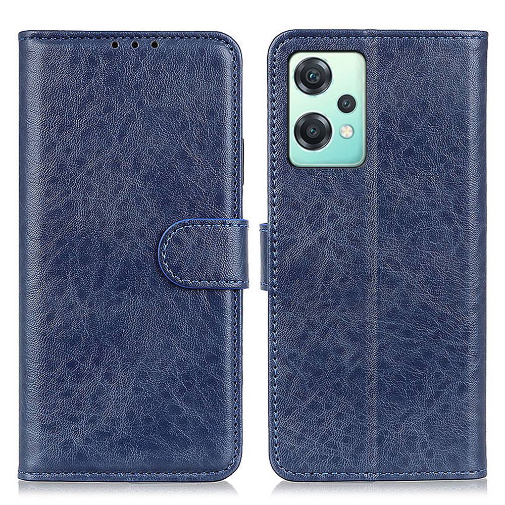 

Für OnePlus Nord CE 2 Lite 5G Wallet Flip Hülle Verrückte Pferdestruktur PU Lederständer Magnetische Schließabdeckung - Blau, OnePlus Nord CE 2 Lite 5G