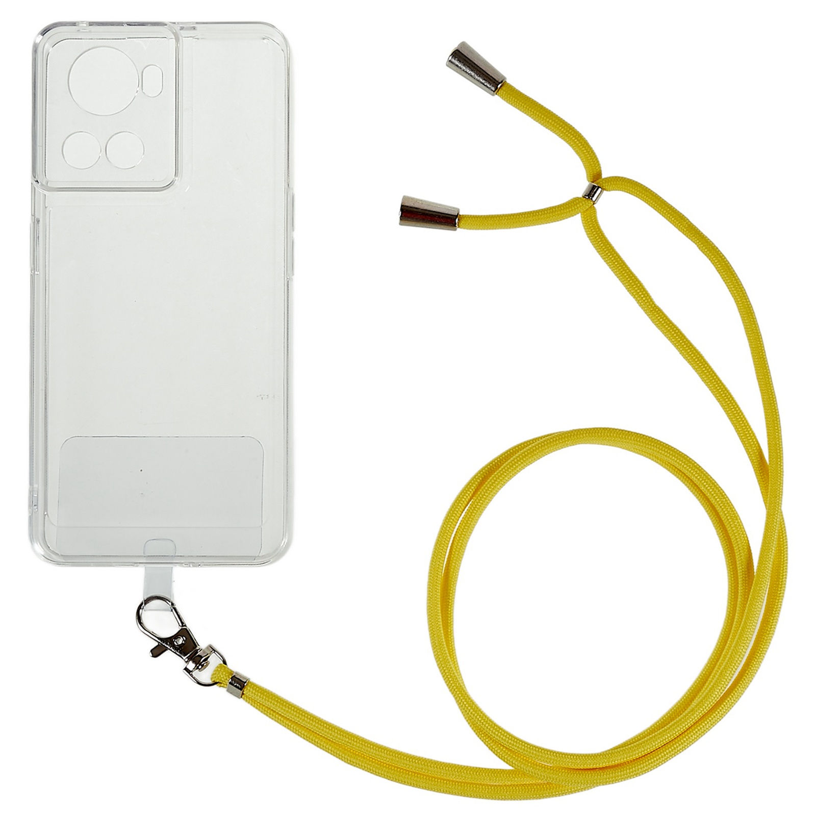 

TPU -schutzhülle Für OnePlus Ace 5G, Verdickte Die Schocksichere Klare Telefon -rückseite Mit Lanyard - Gelb, OnePlus Ace 5G