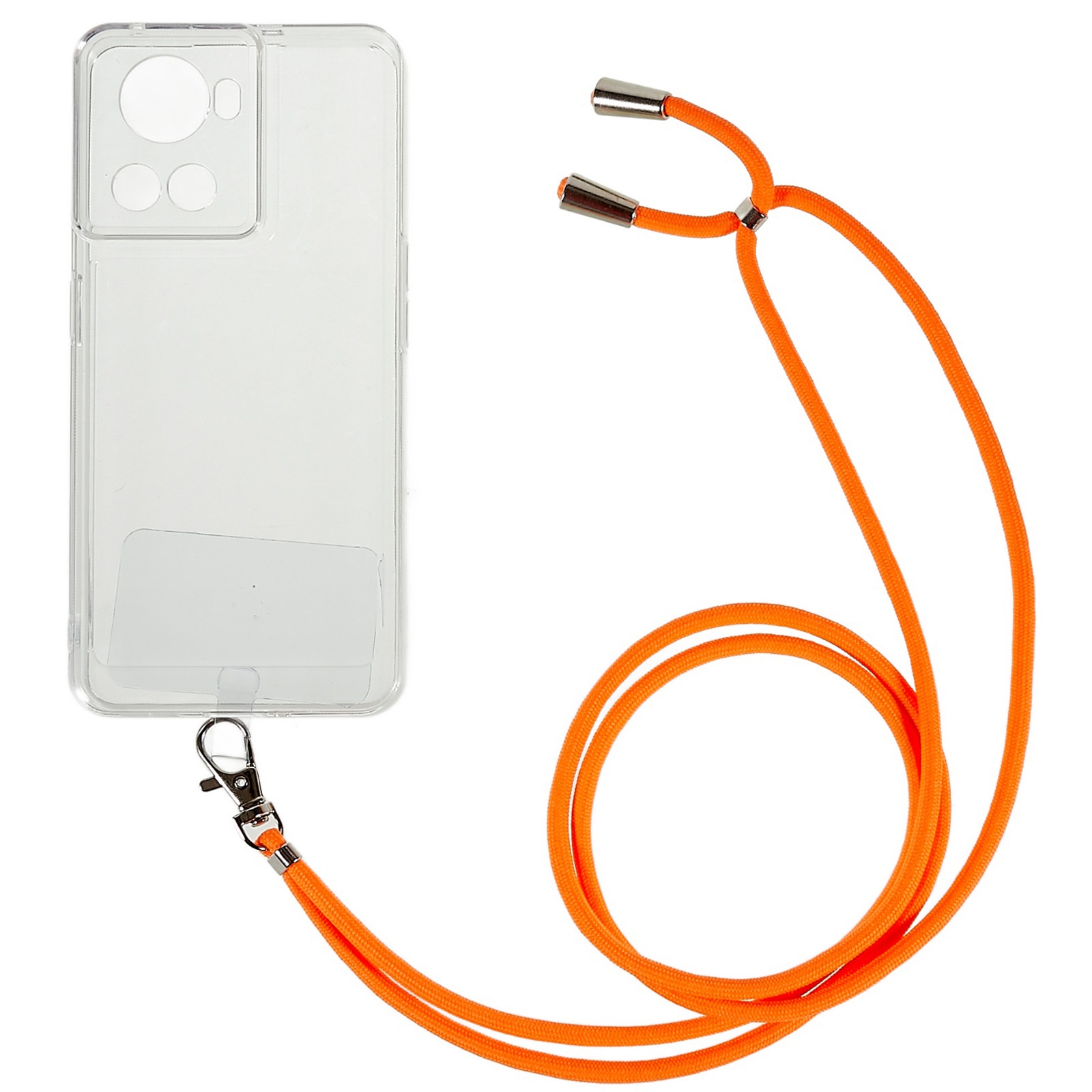 

TPU -schutzhülle Für OnePlus Ace 5G, Verdickte Die Schocksichere Klare Telefon -rückseite Mit Lanyard - Orange, OnePlus Ace 5G