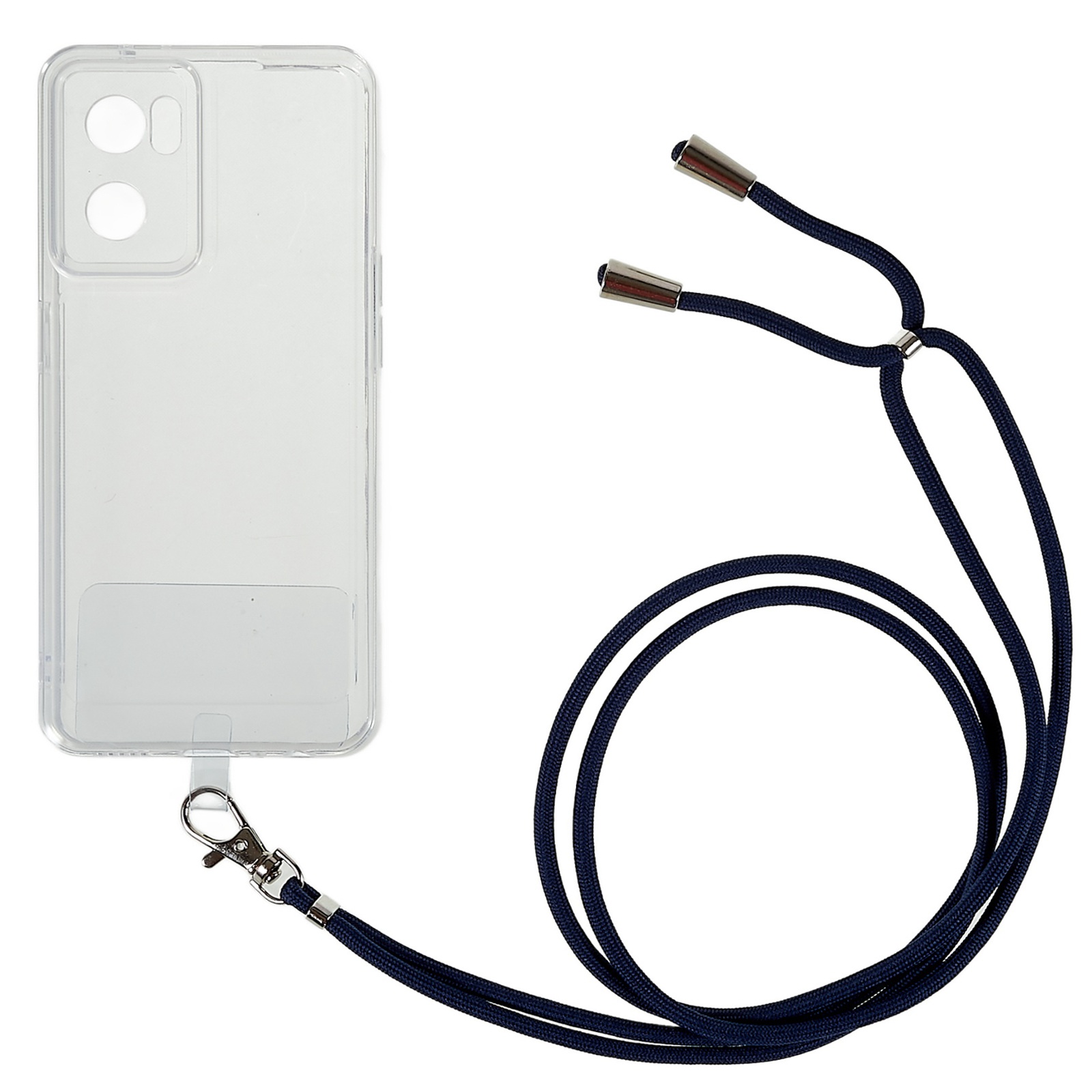

Tpu-schutzhülle Für OnePlus Nord CE 2 5G, Drop-sof-clear-telefon-rückzugabdeckung Mit Runden Lanyard - Dunkelblau, OnePlus Nord CE 2 5G