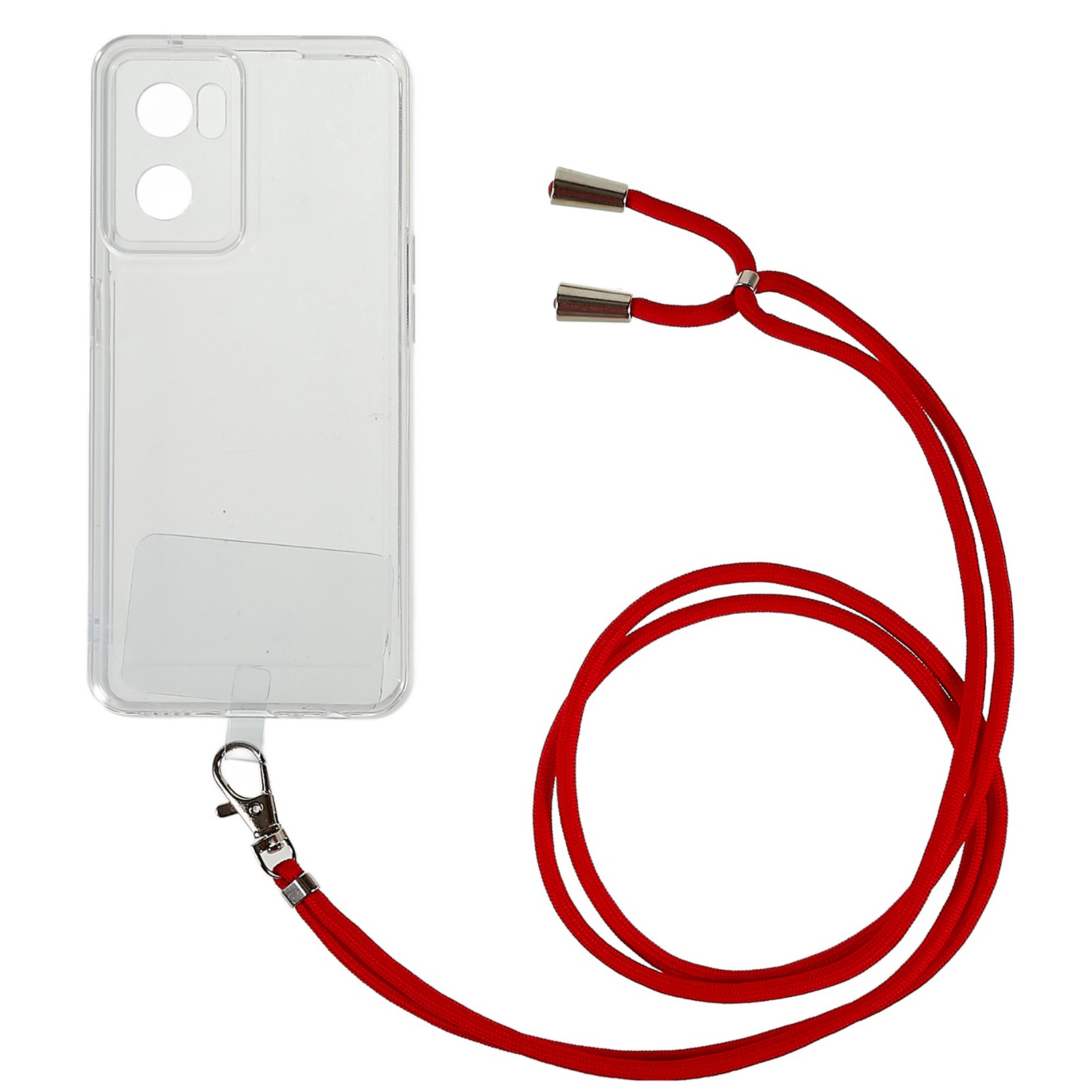 

Tpu-schutzhülle Für OnePlus Nord CE 2 5G, Drop-sof-clear-telefon-rückzugabdeckung Mit Runden Lanyard - Rot, OnePlus Nord CE 2 5G