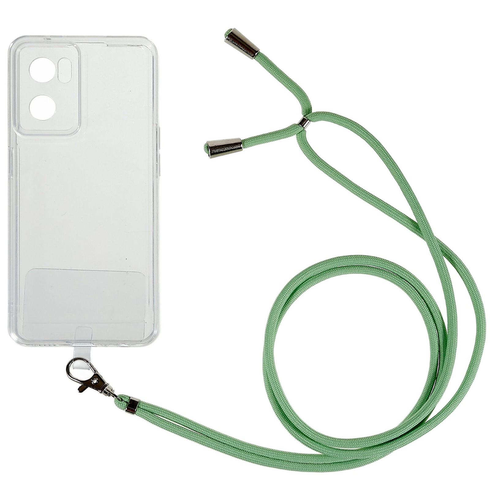 

Tpu-schutzhülle Für OnePlus Nord CE 2 5G, Drop-sof-clear-telefon-rückzugabdeckung Mit Runden Lanyard - Grün, OnePlus Nord CE 2 5G