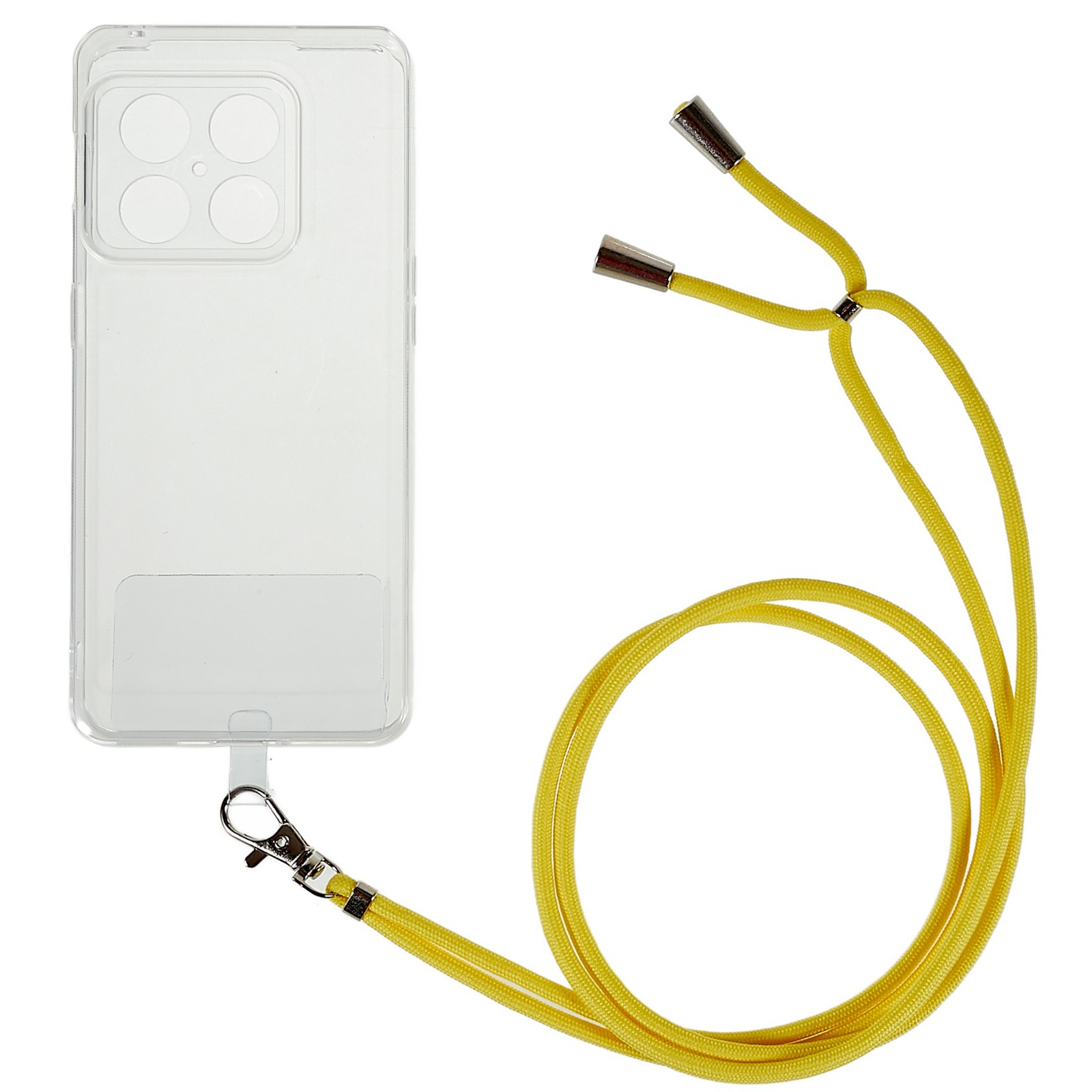 

Löschen Sie Die Tpu-schutzhülle Für OnePlus 10 Pro 5G, Mobiltelefon Drop-proof-rückseite Mit Abnehmbarem Lanyard - Gelb, OnePlus 10 Pro 5G