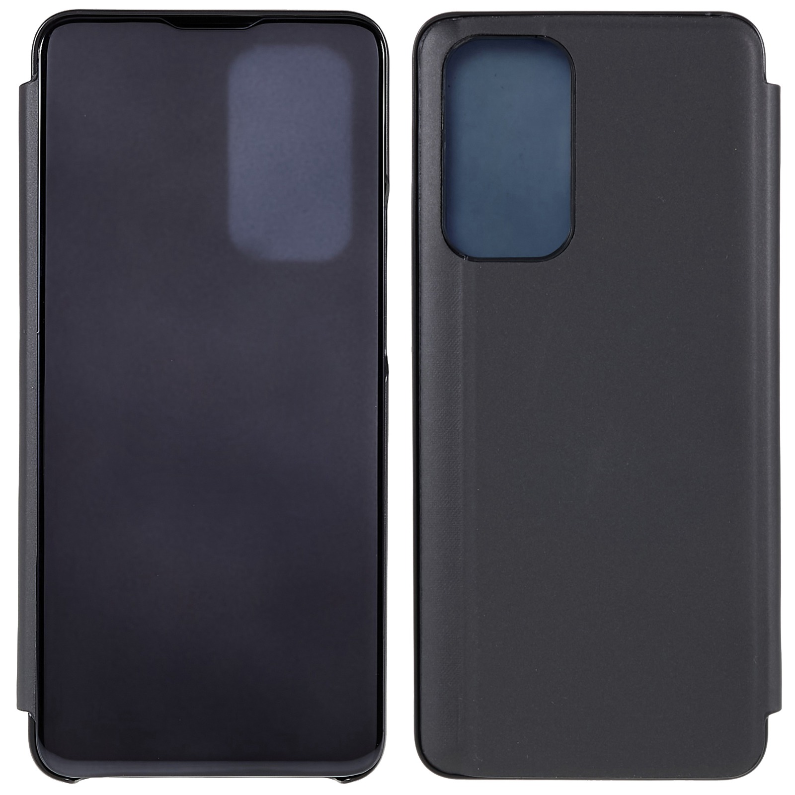 

Für OnePlus 9 Pro Einstellbare Ständerfunktion Ansicht Fenster Elektroplatspiegel Hülle Anti-fall PU Leder Flip Folio Schutzabdeckung - Schwarz, OnePlus 9 Pro 5G