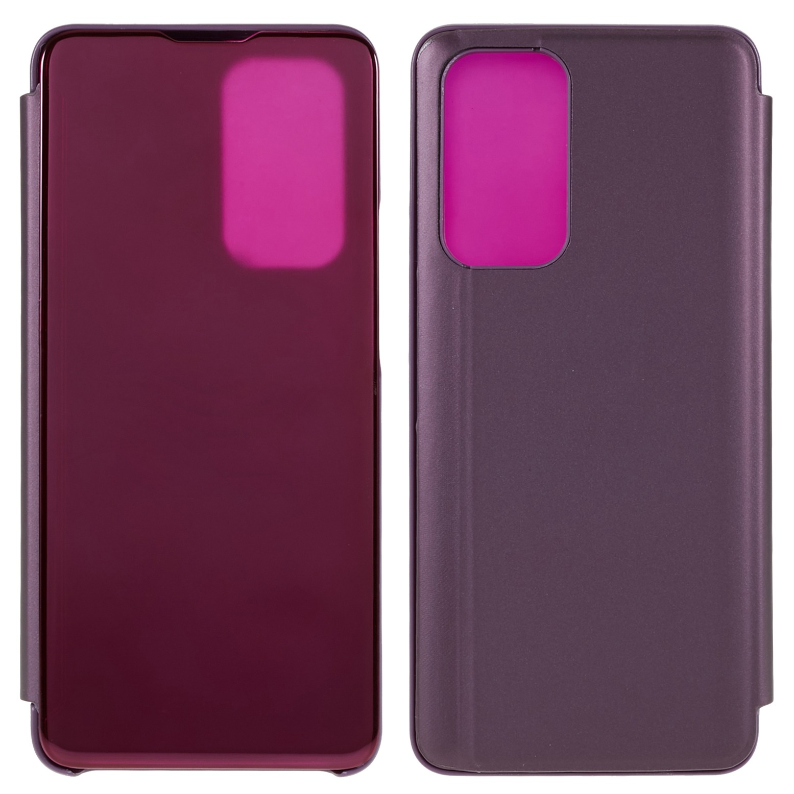 

Für OnePlus 9 Pro Einstellbare Ständerfunktion Ansicht Fenster Elektroplatspiegel Hülle Anti-fall PU Leder Flip Folio Schutzabdeckung - Weinrot, OnePlus 9 Pro 5G