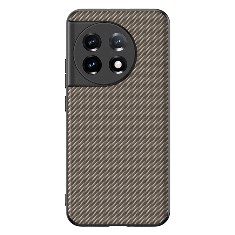 

Für OnePlus 11 5G Anti-rutsch-kohlefaser-textur-telefonhülle Ultra Slim Slim, Schockdes Schutzabdeckung - Kohlenstoffgold, OnePlus 11 5G