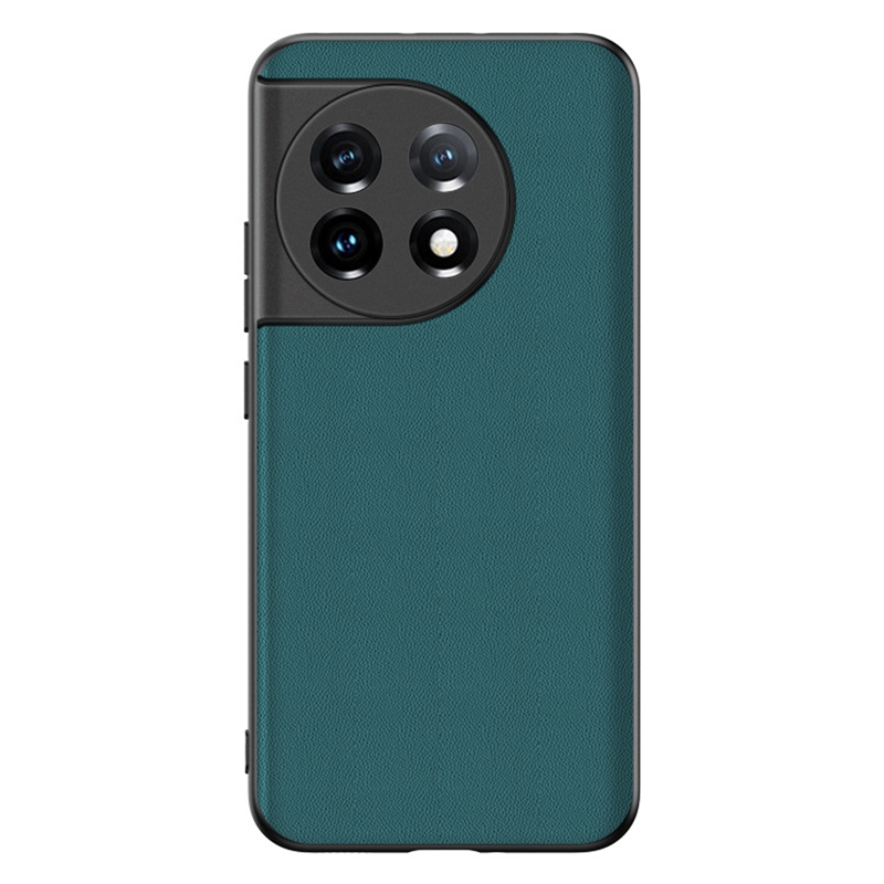 

Für OnePlus 11 5G Drop-proof-rückzugabdeckung Ultradünne Pu-leder-pc-telefonhülle Mit Leder Mit Leder - Grün, OnePlus 11 5G