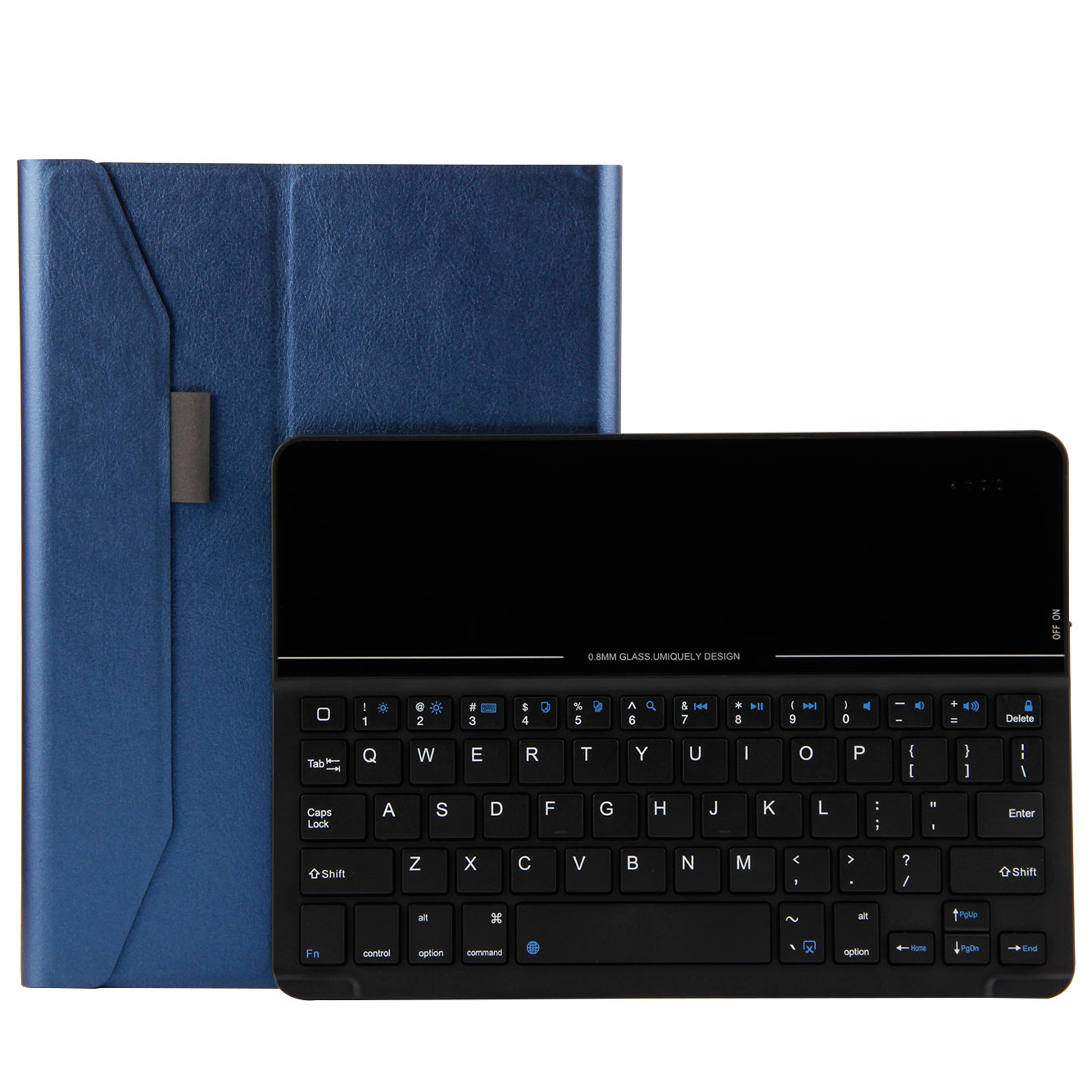 

Съемная Клавиатура Bluetooth PU Кожаный Чехол Для Ipad 9,7-inch (2018) / 9,7-дюймовый (2017) / ipad pro 9,7 дюйма (2016) / Воздух 2 / Воздух - Синий, iPad 9.7-inch (2018)