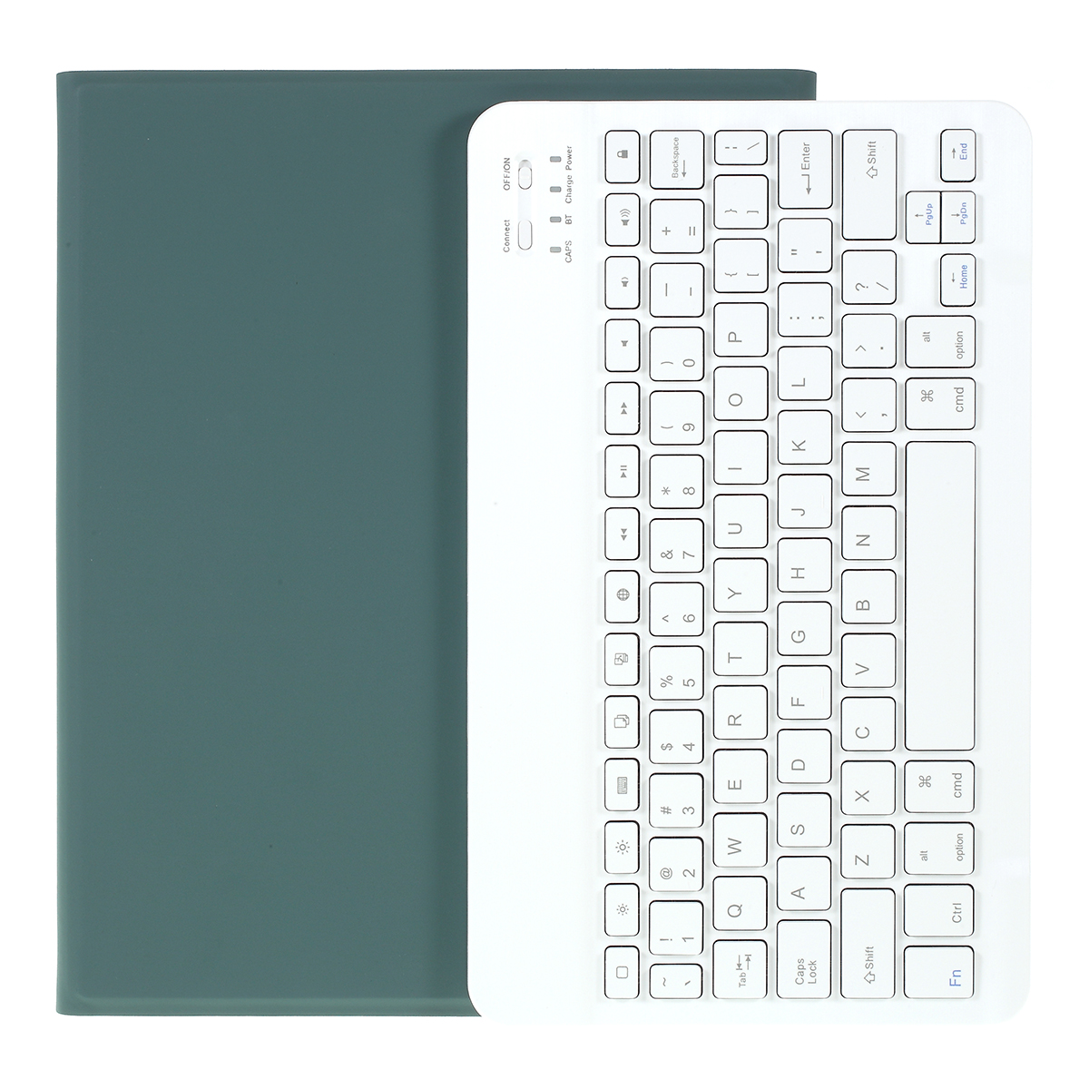 

Bluetooth Беспроводной Клавиатуры Кожаный Чехол С Слотом Перо Для IPad Pro 11-дюймовый (2020) / (2018) - Темно-зеленый, iPad Pro 11-inch (2020)