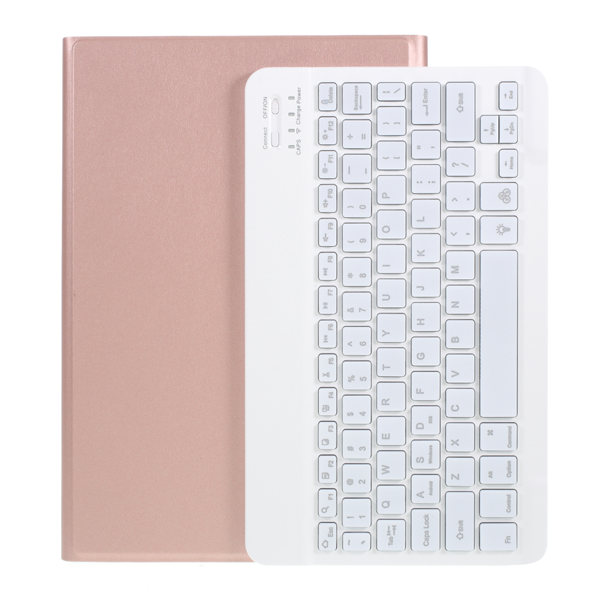 

Bluetooth Backlight Keyboard Кожаная Оболочка Для Samsung Galaxy Tab S7 T870 T875 - Розовое Золото, Galaxy Tab S7