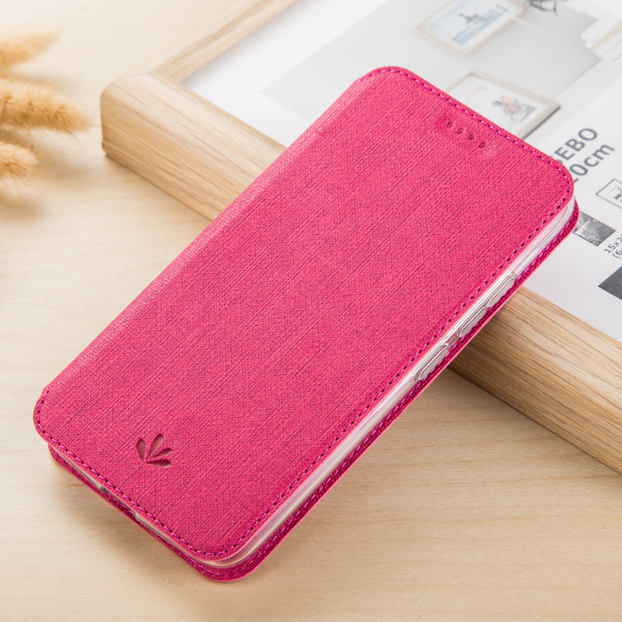 

VILI DMX Lederkarten -ständer Flip Cover Hülle Für Nokia 8 Sirocco - Rose, Nokia 8 Sirocco