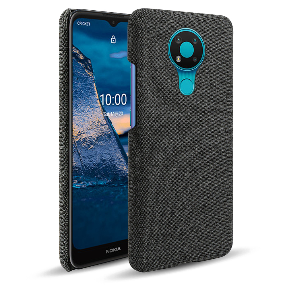 

Stofftextur Kunststoff Hartschützer Für Nokia 3.4 - Schwarz, Nokia 3.4