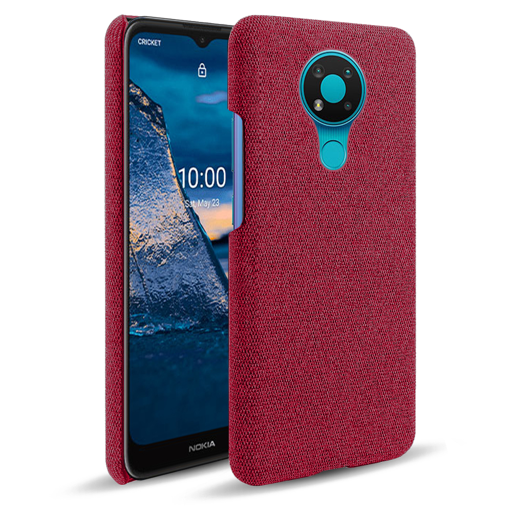 

Stofftextur Kunststoff Hartschützer Für Nokia 3.4 - Rot, Nokia 3.4