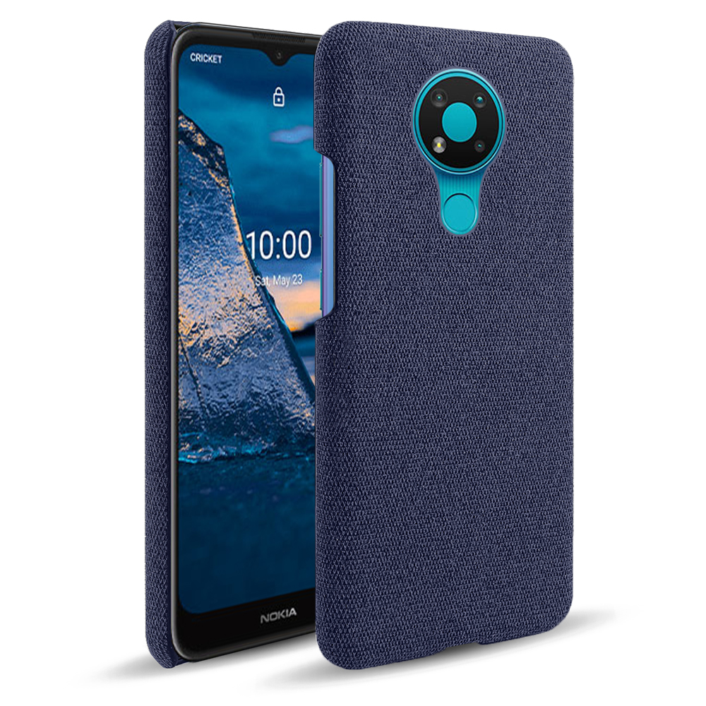

Stofftextur Kunststoff Hartschützer Für Nokia 3.4 - Blau, Nokia 3.4