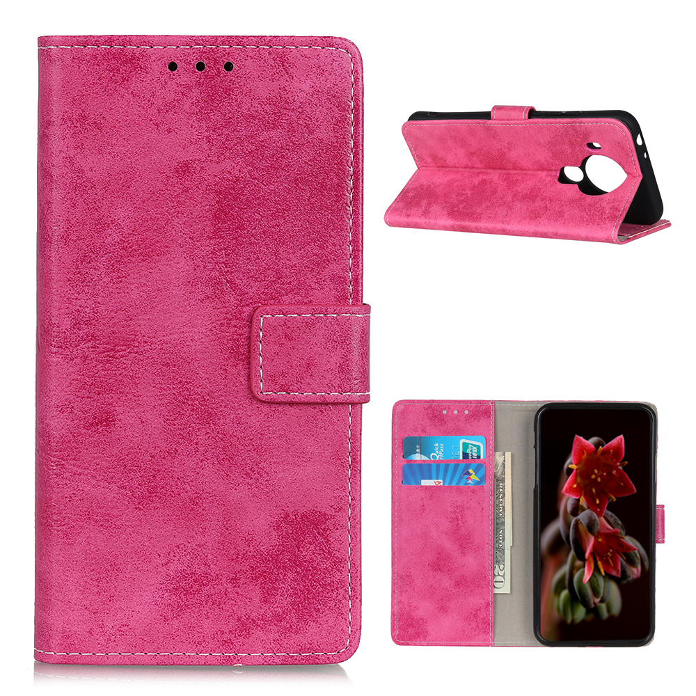 

Leder -brieftasche Telefonschutzhülle Für Nokia 5.4 Retro -stil -shell - Rose, Nokia 5.4