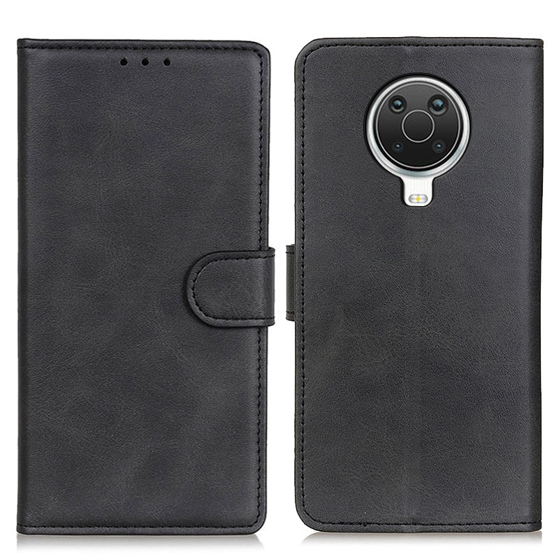 

Folio Flip Wallet Cover Retro Style PU Ledertasche Für Nokia 6.3 / G10 / G20 - Schwarz, Nokia 6.3