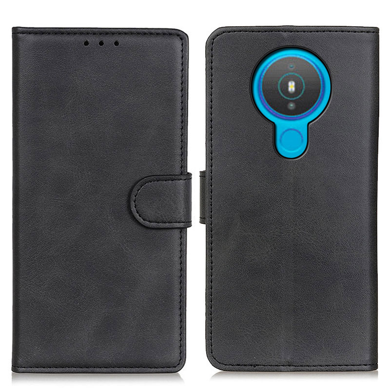 

Brieftaschenstand Design Vollschutz PU Leder Telefon Hülle Deckung Für Nokia 1.4 - Schwarz, Nokia 1.4