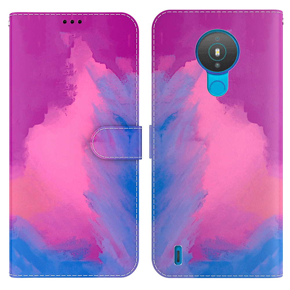 

Aquarellreihe PU Leder Brieftasche Magnetische Schutzhilfe Für Nokia 1.4 - Zixia, Nokia 1.4