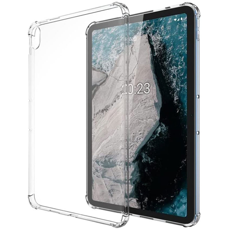 

Für Nokia T20 Flexible TPU Clear Clear Case Verstärkte Schockabsorbierende Ecken Schocksicherer Tablettenabdeckung, Nokia T20