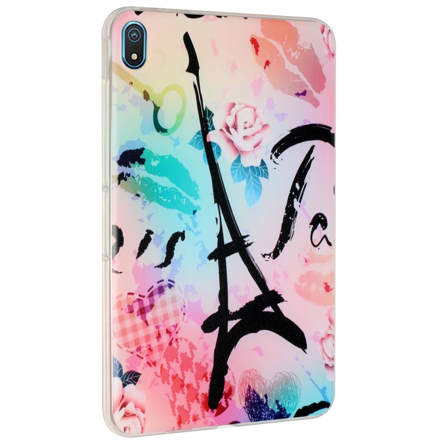 

Für Nokia T20 10.4 2021 Modisches Muster Gedruckter Soft TPU Anti-scratch-schutzhülle Tablet-abdeckung - Rosenturm, Nokia T20