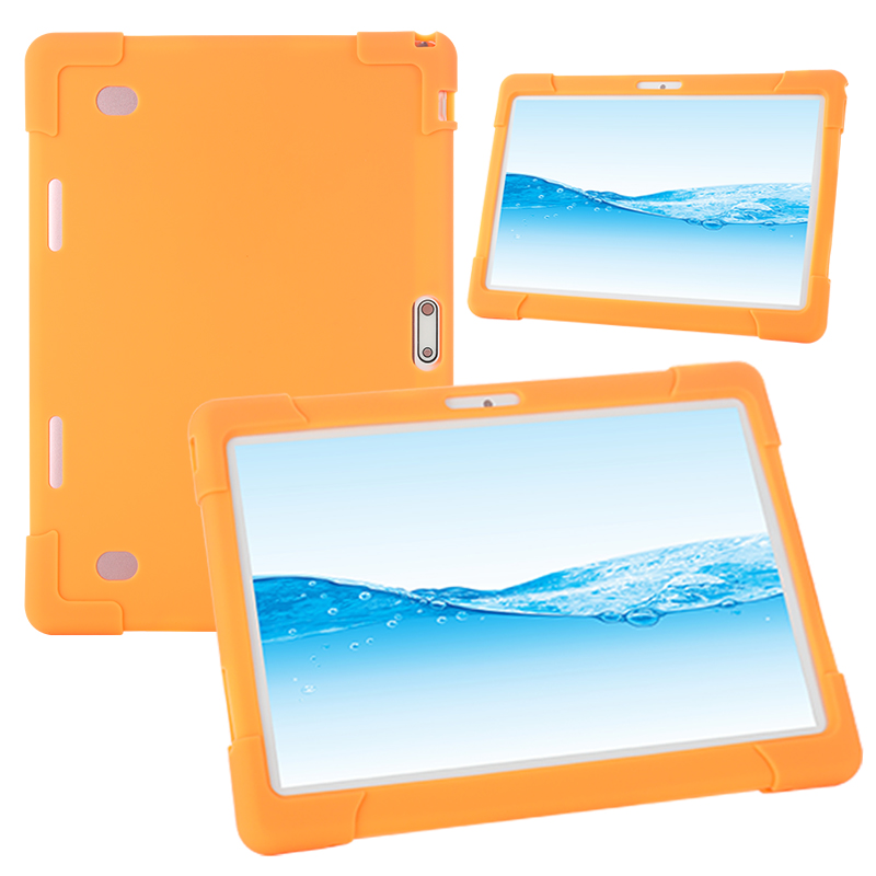 

Universal Shockproof Silicone Tablet Back Case for 10-Inch Smart Tablets - Orange, Universal