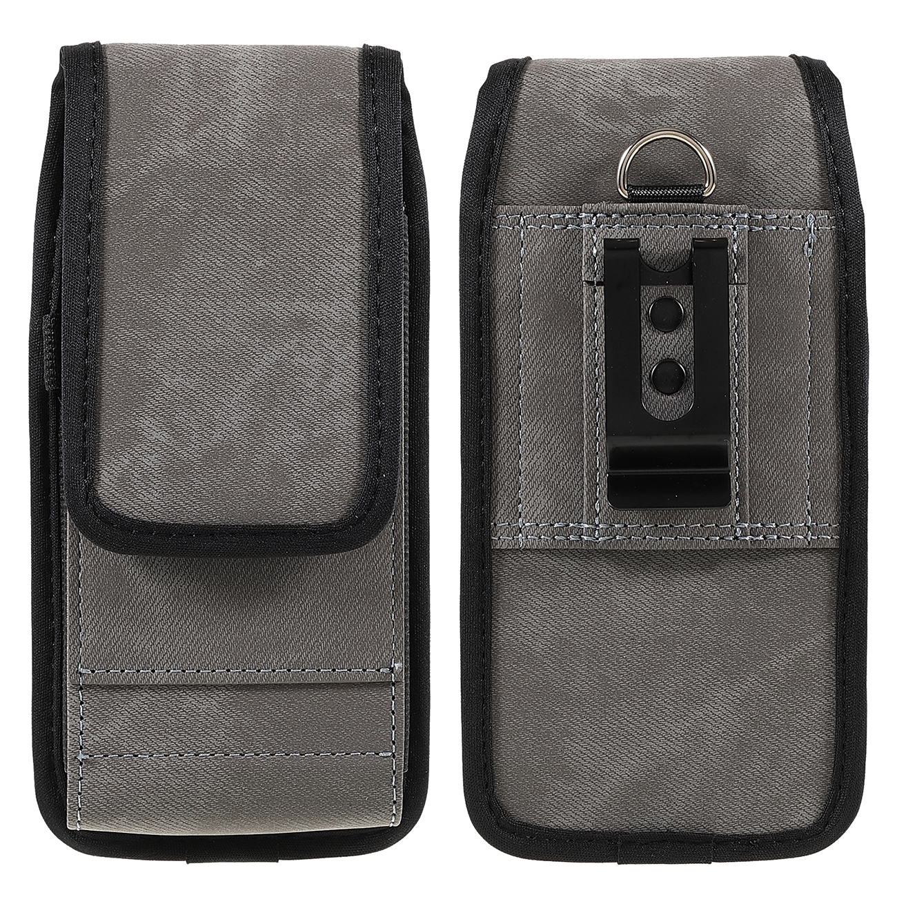 

168x68x28mm PU Leather Waist Belt Phone Bag Case Card Slot Back Clip Phone Pouch with Carabiner for Samsung Galaxy Z Fold3 5G, Galaxy Z Fold3 5G