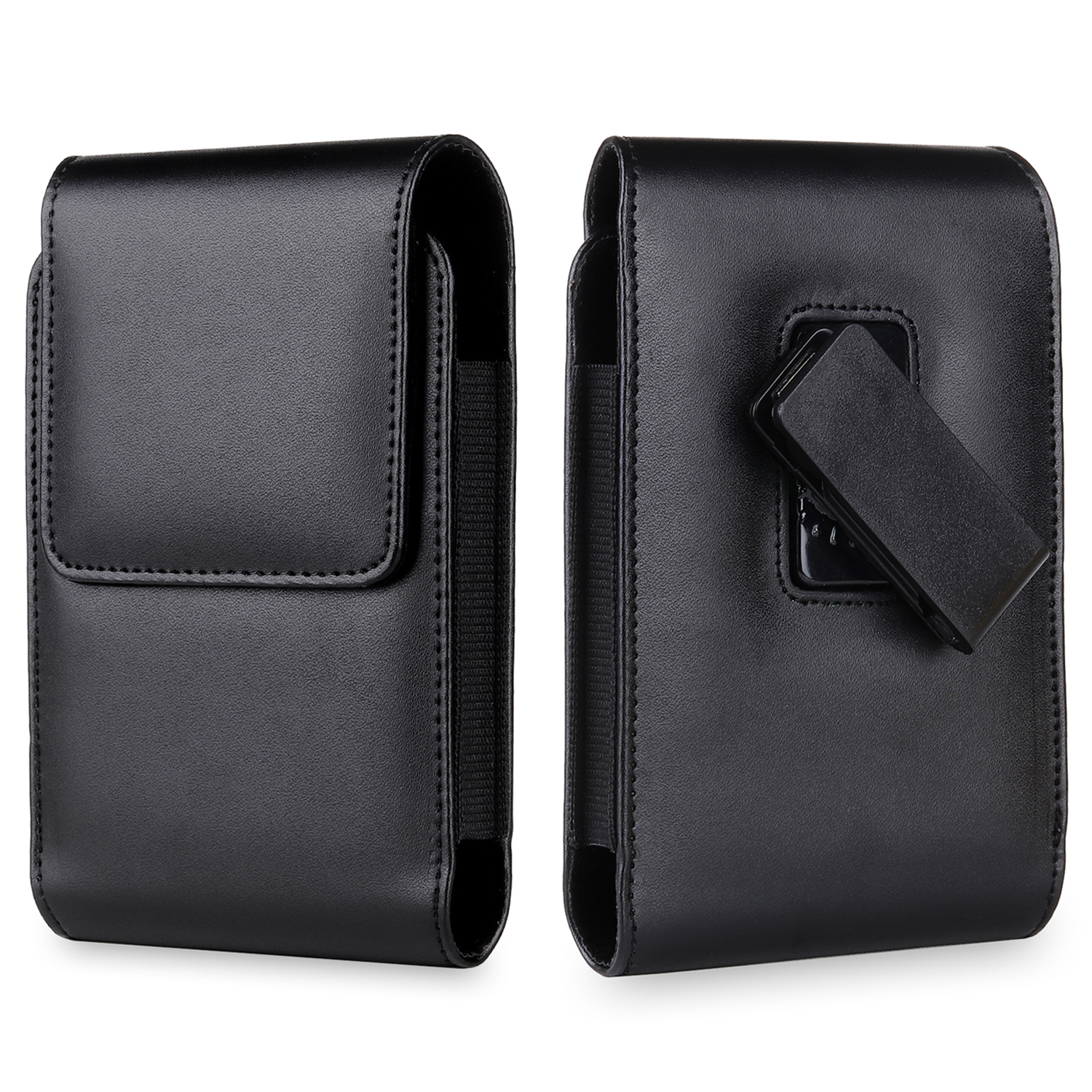 

Rotary Back Clip Taillengürtel PU Leder Phone Hülle Bag Magnetic Flip Protective Cover 153x100x22mm Für Microsoft Surface Duo 2, Other Phone Models