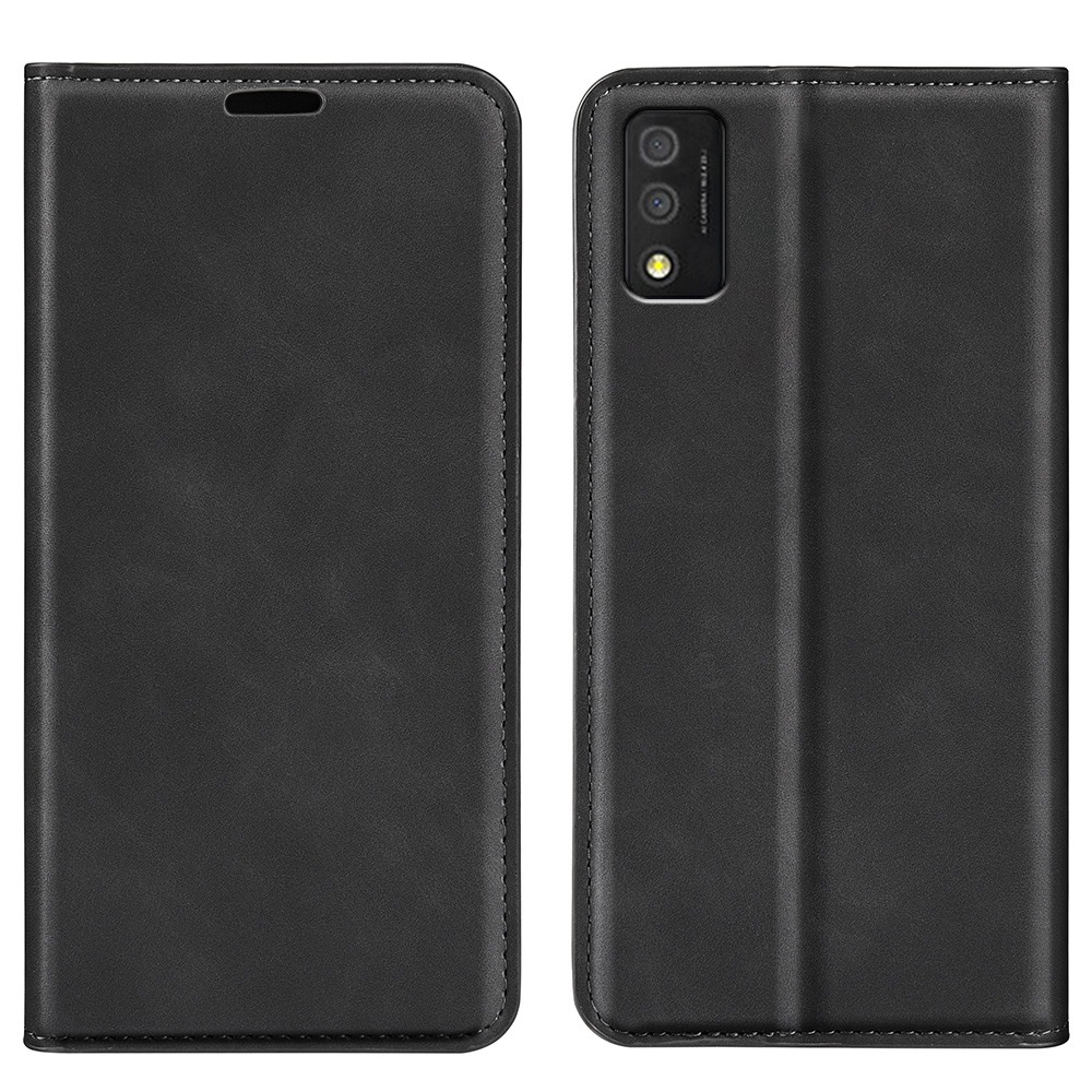 

Für TCL 30T Skin Touch Feel PU Leder + TPU Doppelschutz Phone Hülle Ballet Style Shell Shell - Schwarz, TCL 30T
