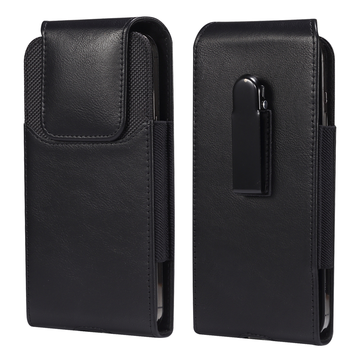 

Vertikale Verrückte Pferdestruktur PU Leder+nylon-gürtel-telefonbeutel Für 6,2-6,5 "handys Anti-kratzer-taille Telefonbeutel, Universal