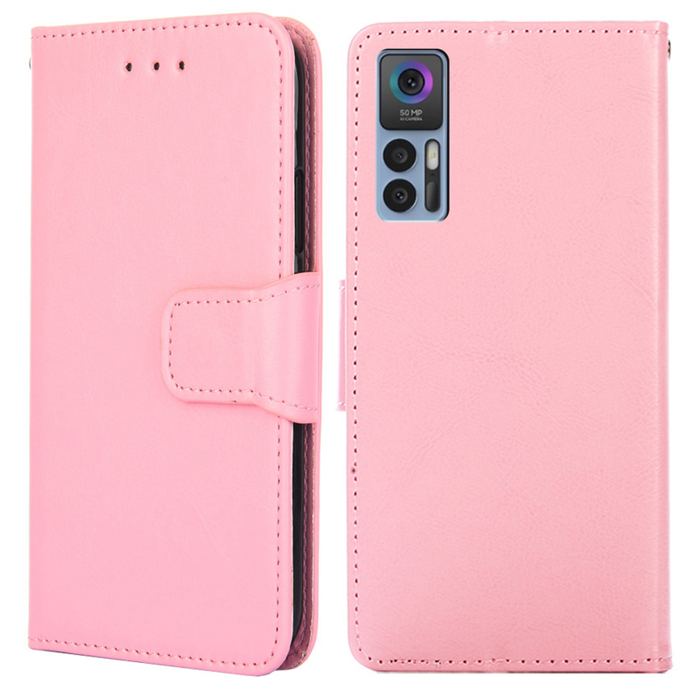 

Pour TCL 30 5G / 30 + 5G PU Pautre Purton de Téléphone du Cas de Téléphonique Couvert - Rose