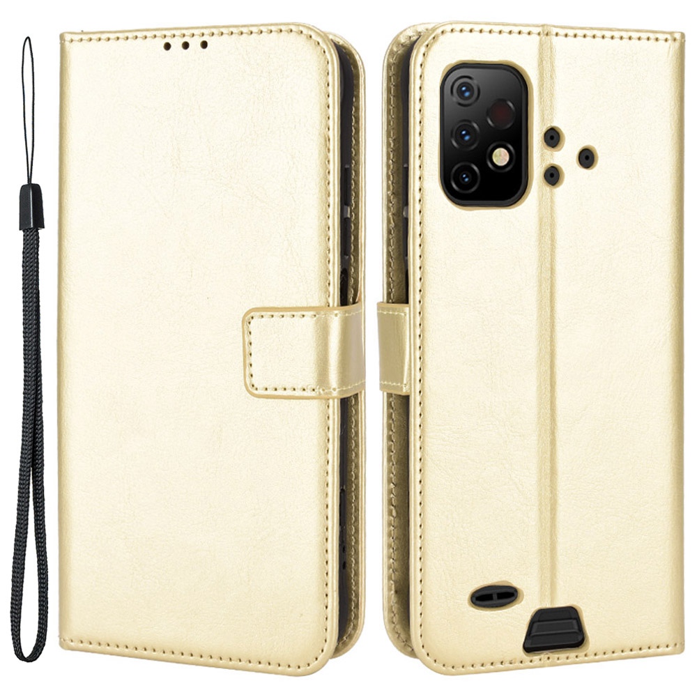 

Für Umidigi Bison GT2 5G/GT2 Pro 5G Full Protection PU Leder Flip Hülle Schockdelie. - Gold, Umidigi Bison GT2 5G