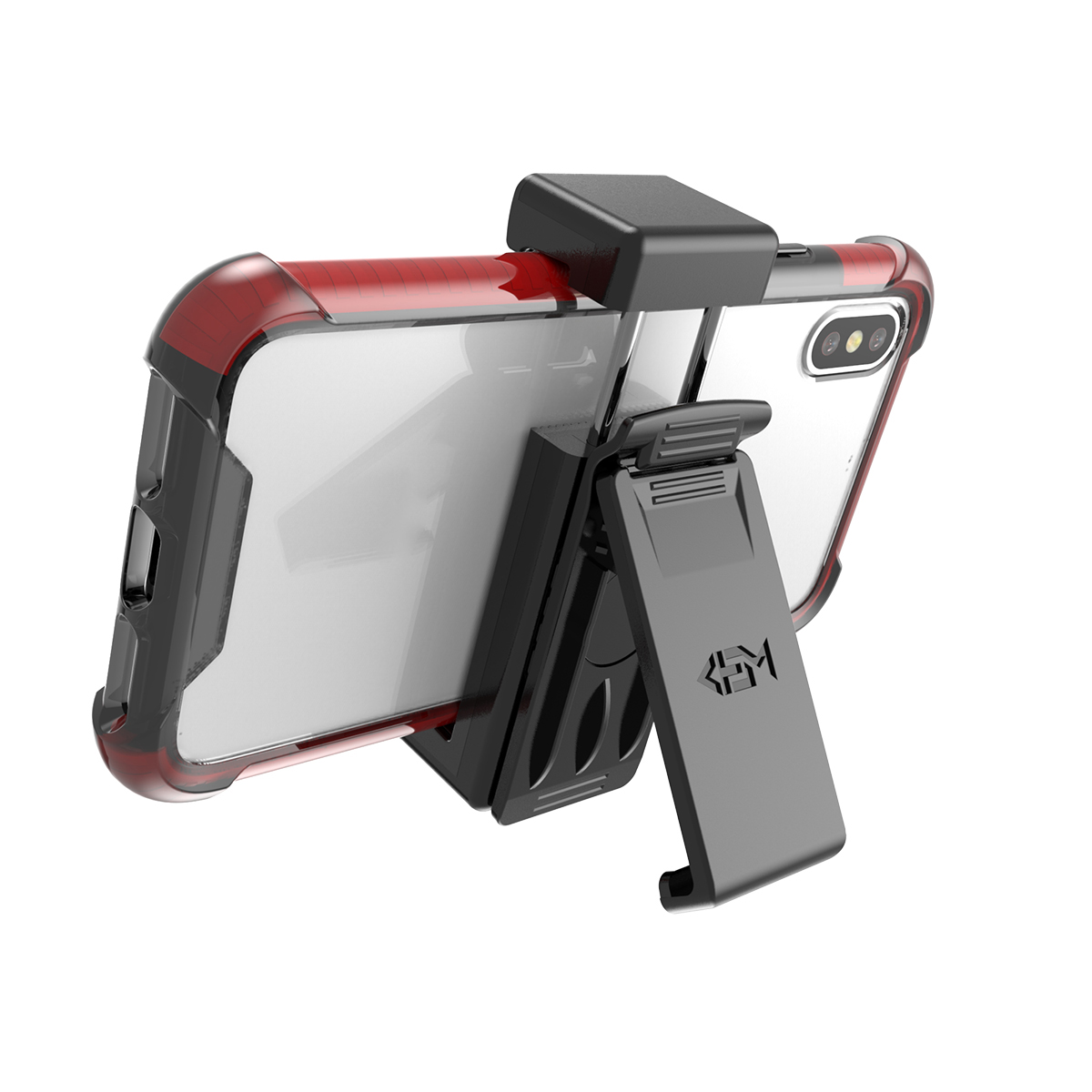 

Universal Plastic Belt Clip Waist Mount for iPhone X/8/8 Plus, Phone under 6 inch - Black, iPhone X