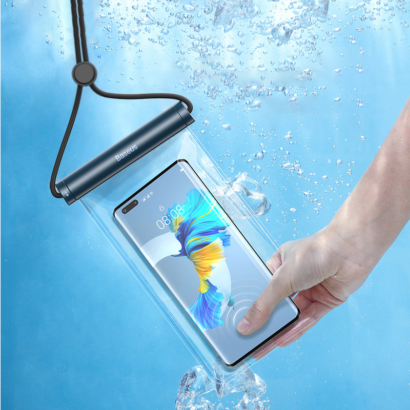 

BASEUS Cylinder Slide-cover Mobile Phone Waterproof Seal Bag - Blue, Universal