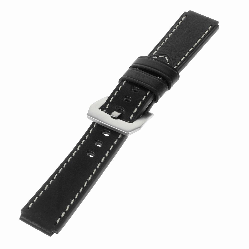 

Genuine Leather Wristband Watchband for Huawei Watch - Black, Watch