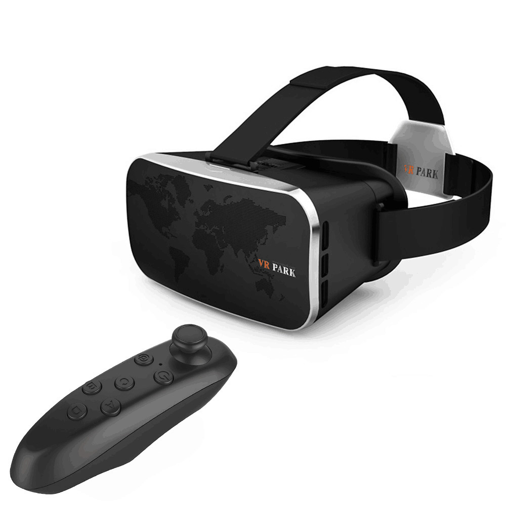 

VR Park V3 Виртуальная Реальность VR 3D Видео Очки Гарнитура С Черным Пультом Дистанционного Управления