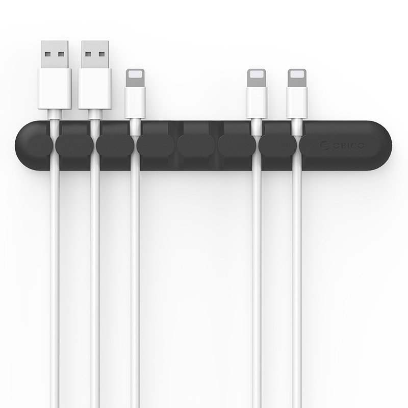 ORICO CBS7 Silicone Charging Cable Earphone Cable Holder - Black