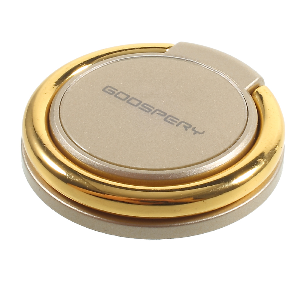

MERCURY GOOSPERY Universal Finger Grip Ring Holder Phone Stand for All Smartphones - Gold Color, iPhone 12 mini