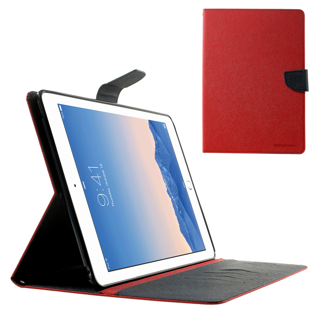 

Меркурий Гуспери Модный Дневник Кожаный Футляр Для IPad Air 2 - Красный, iPad Air 2