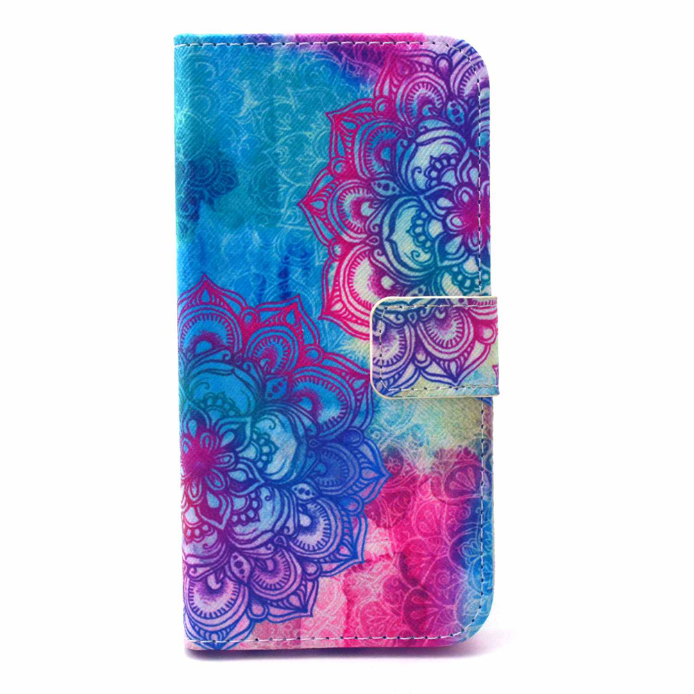 

Leather Folio Phone Protective Case for iPhone 6s / 6 - Elegant Mandala Pattern