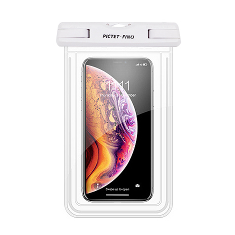 

PICTET.FINO Noctilucent Waterproof Bag Case for iPhone 6s Plus / 6 Plus with Strap - White, iPhone 6s Plus 5.5-inch