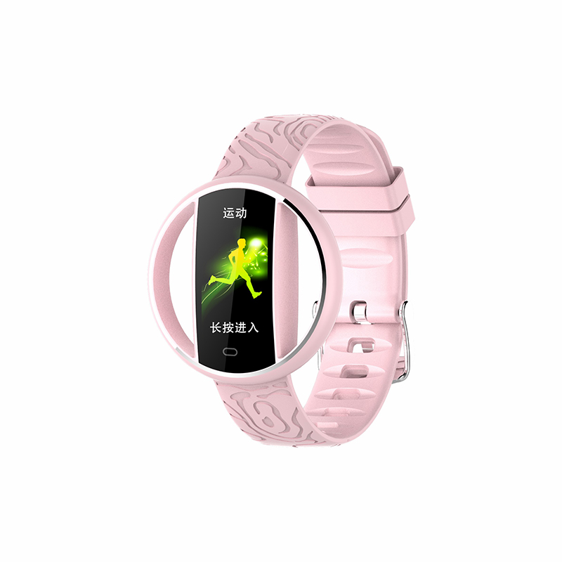 

E99 Водонепроницаемый Здоровье Морниторинг Bluetooth 4.0 Smart Watch Стильная Пара Браслет - Розовый
