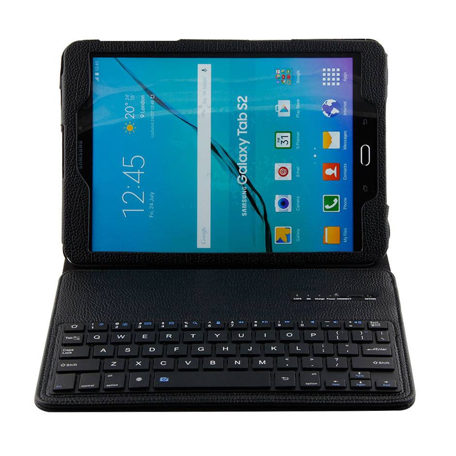 

Removeable Bluetooth Keyboard Leather Case for Samsung Galaxy Tab S2 9.7 T810 T815 - Black, Other Samsung Models