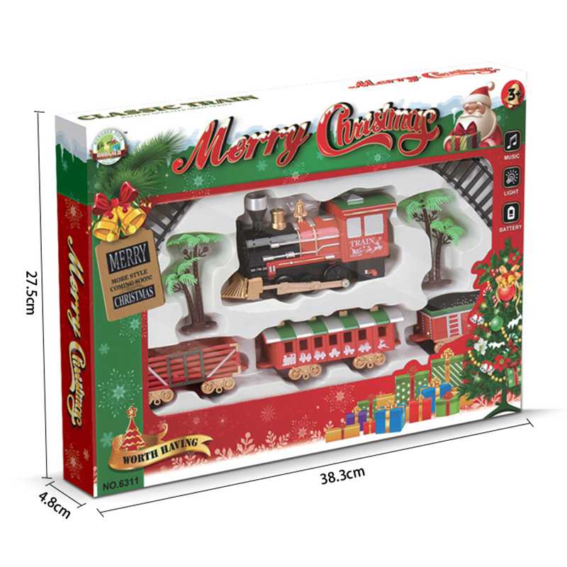 

Children Small Electric Train Track Toy Kids Light Music Toys Boys Rail Building