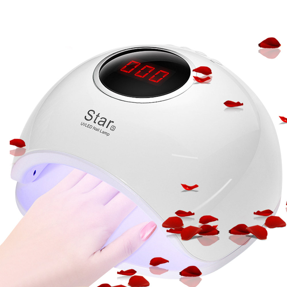 

Rohwxy 72W УФ / Светодиодная Лампа Nail Smart Sensing Безболезненный Режим Быстрый Сушильный Ногтей - Белый / Штекер ЕС